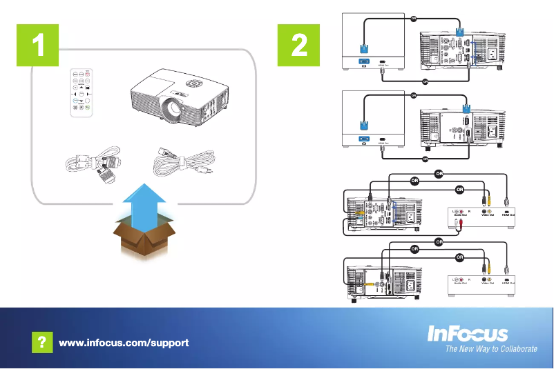 Page 1 de la notice Manuel utilisateur InFocus IN116XV
