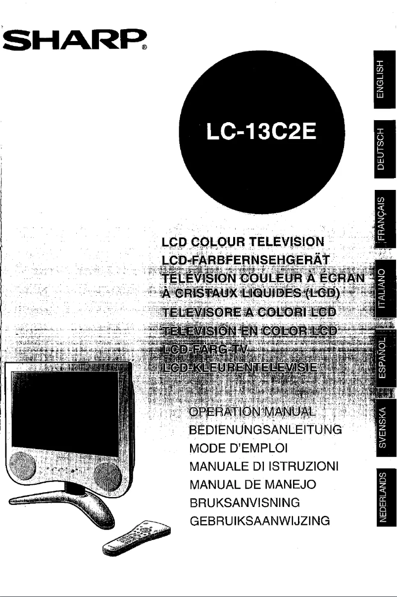 Page 1 de la notice Manuel utilisateur Sharp LC-13C2E