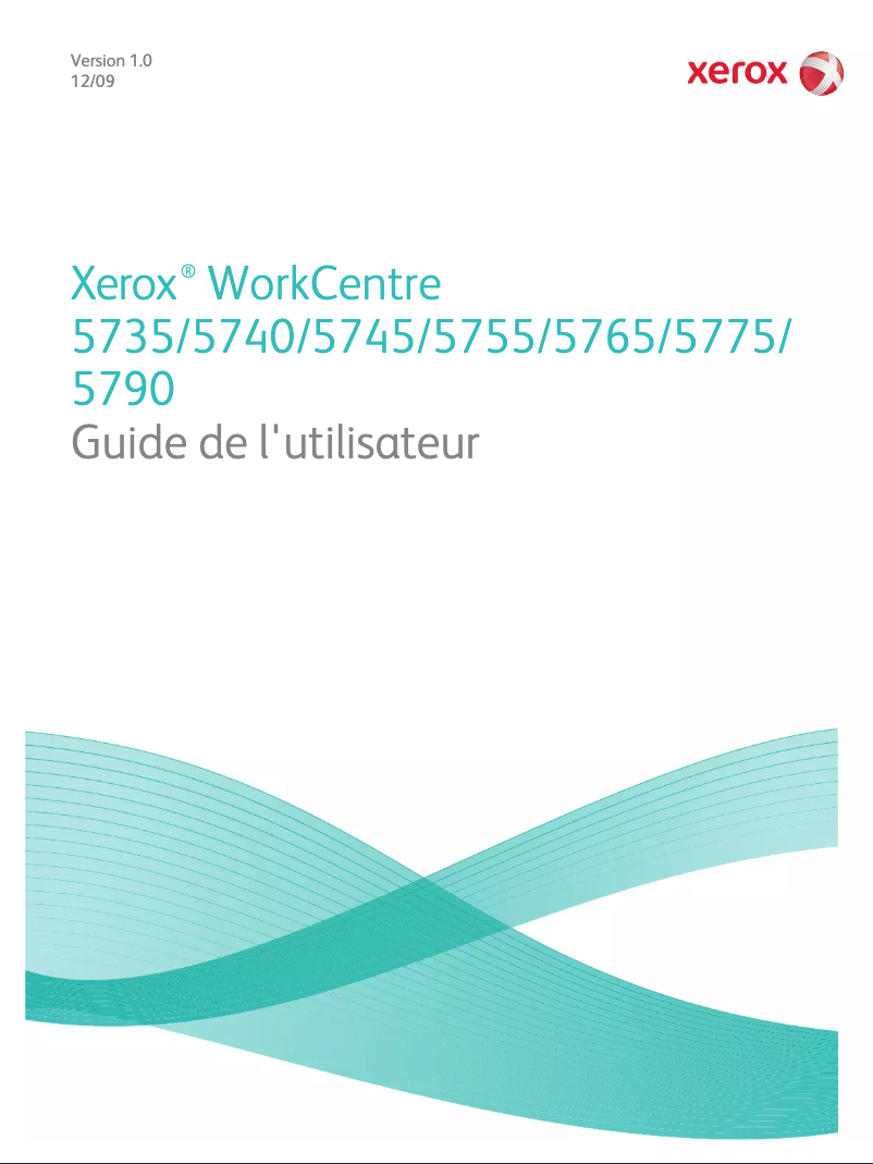 Page 1 de la notice Manuel utilisateur Xerox WorkCentre 5765