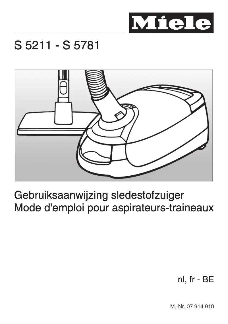 Page 1 de la notice Manuel utilisateur Miele S 5221