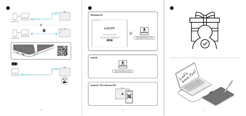 Page 1 de la notice Manuel utilisateur Wacom One M