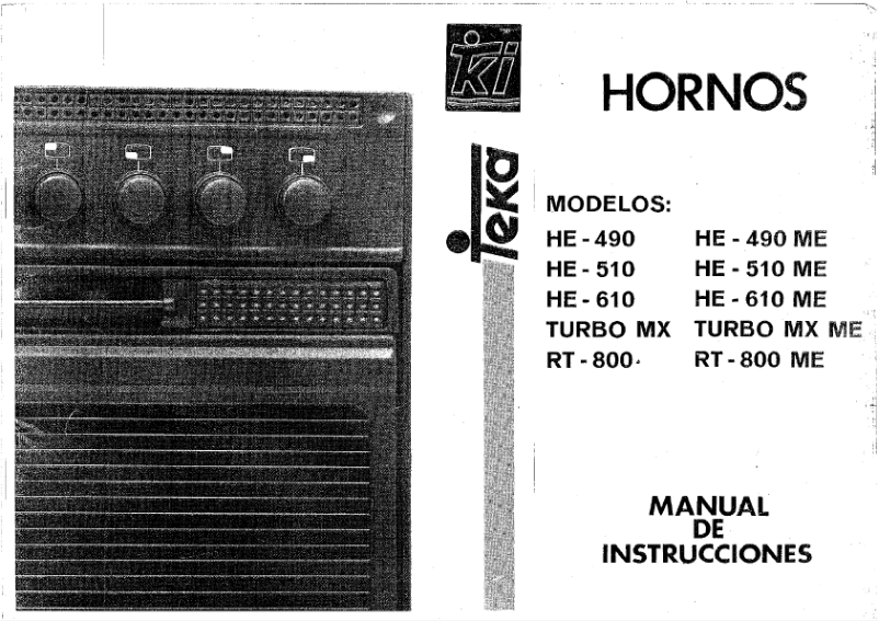 Image de la première page du manuel de l'appareil HE 490 ME