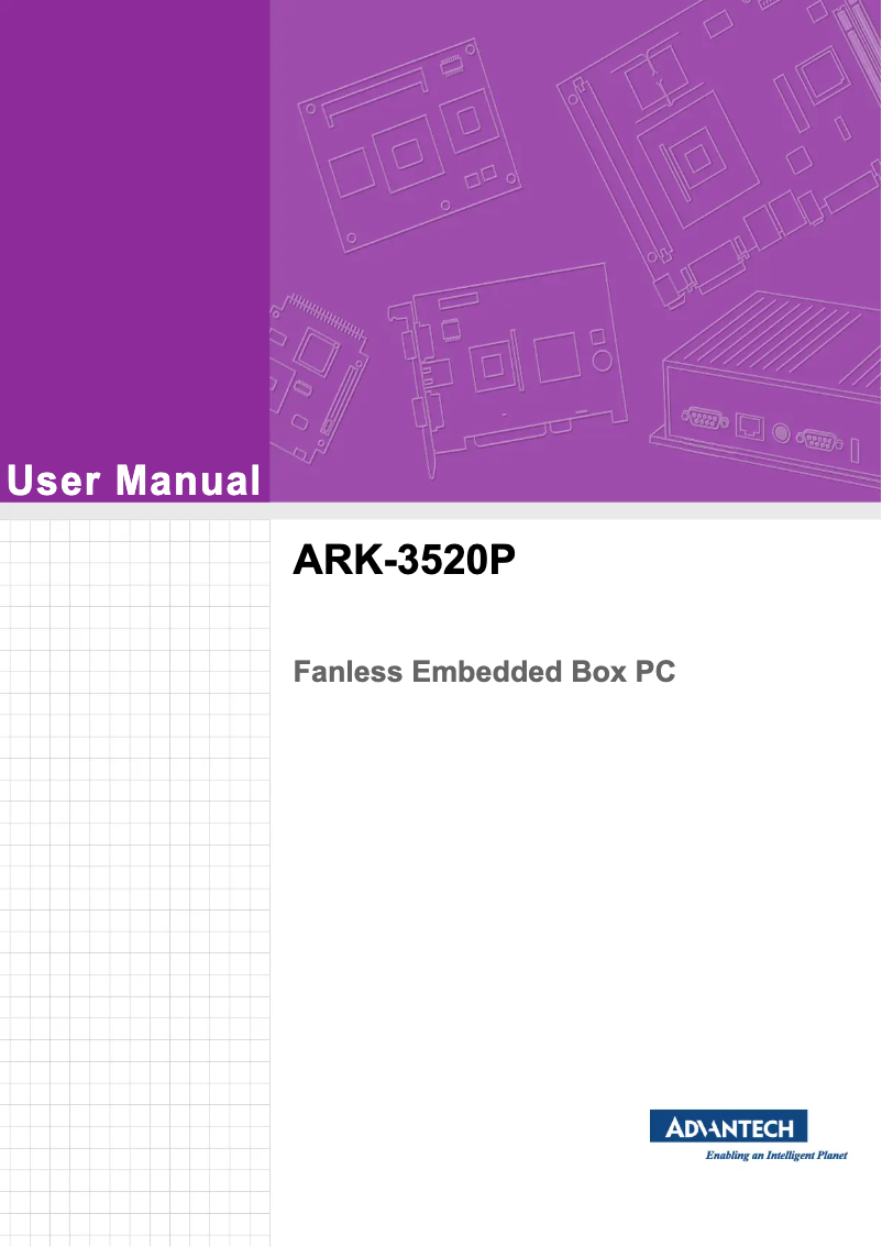 Page n°1 - Manuel utilisateur Advantech ARK-3520L-U8A1E