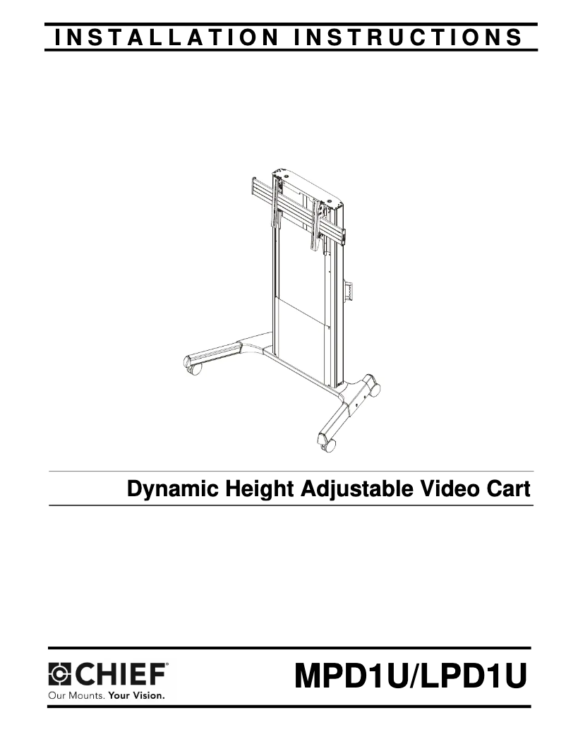 Page 1 de la notice Mode d'emploi Chief MPD1U