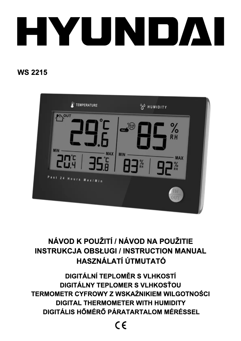 Image de la première page du manuel de l'appareil WS 2215