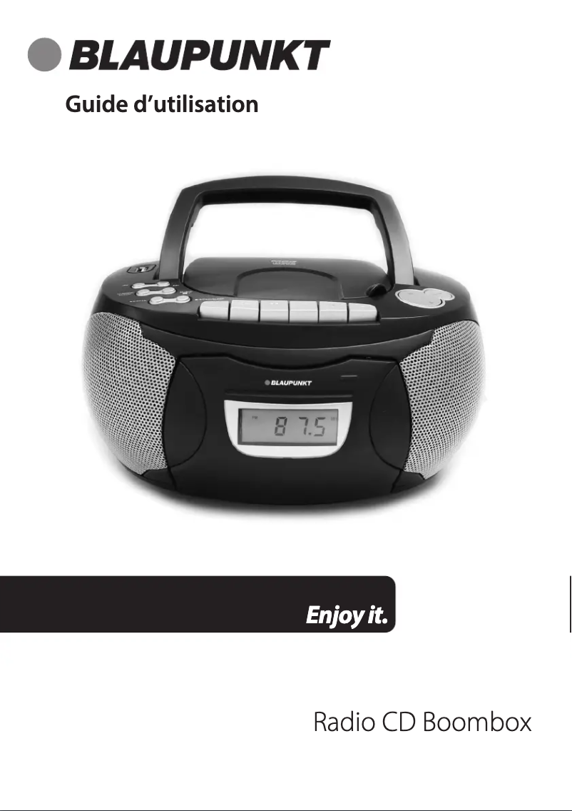 Page 1 de la notice Manuel utilisateur Blaupunkt BLP8100