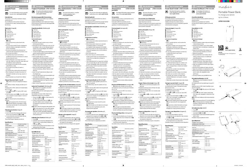 Image de la première page du manuel de l'appareil UPBK10002BK