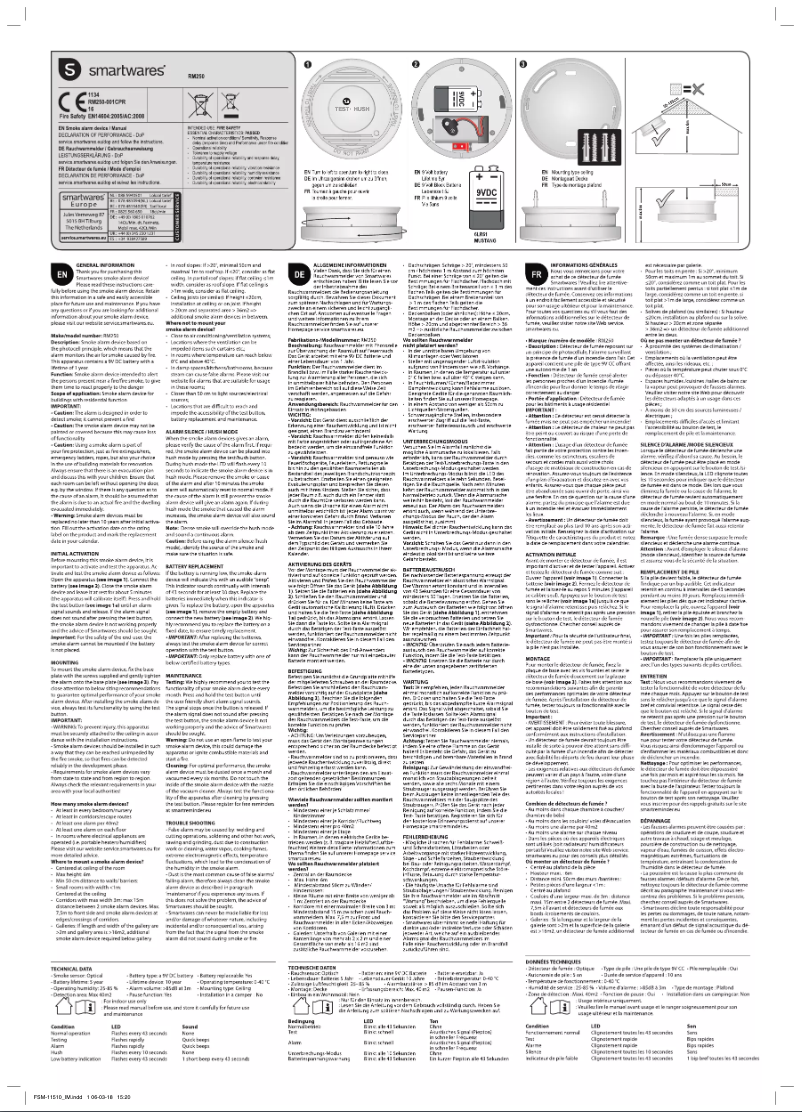 Image de la première page du manuel de l'appareil FSSCO-15