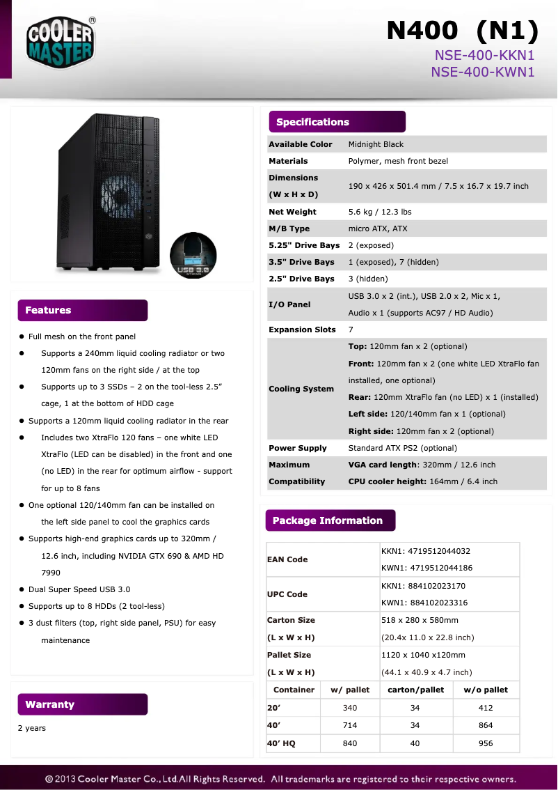 Image de la première page du manuel de l'appareil N400