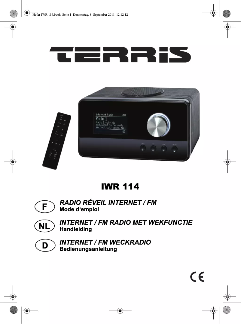 Page 1 de la notice Manuel utilisateur Terris IWR 114