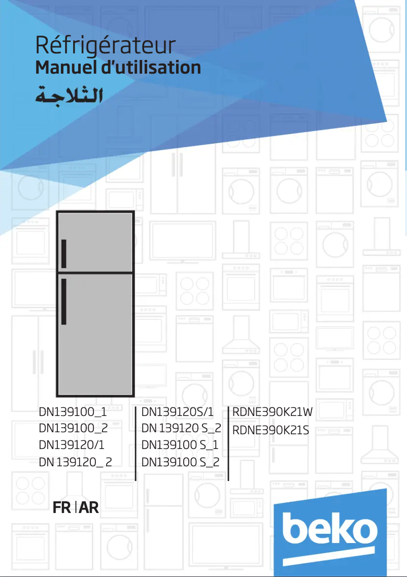 Image de la première page du manuel de l'appareil RDNE390K21S