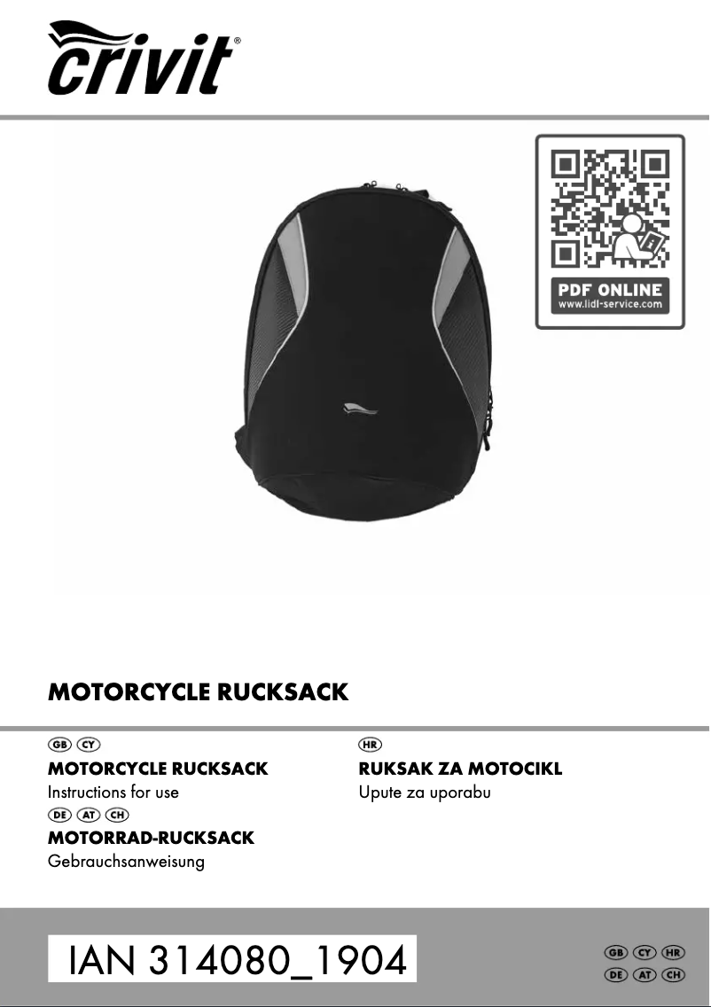 Image de la première page du manuel de l'appareil IAN 314080