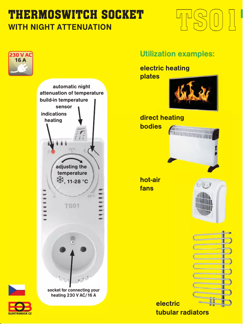 Page 1 de la notice Manuel utilisateur Elektrobock TS01