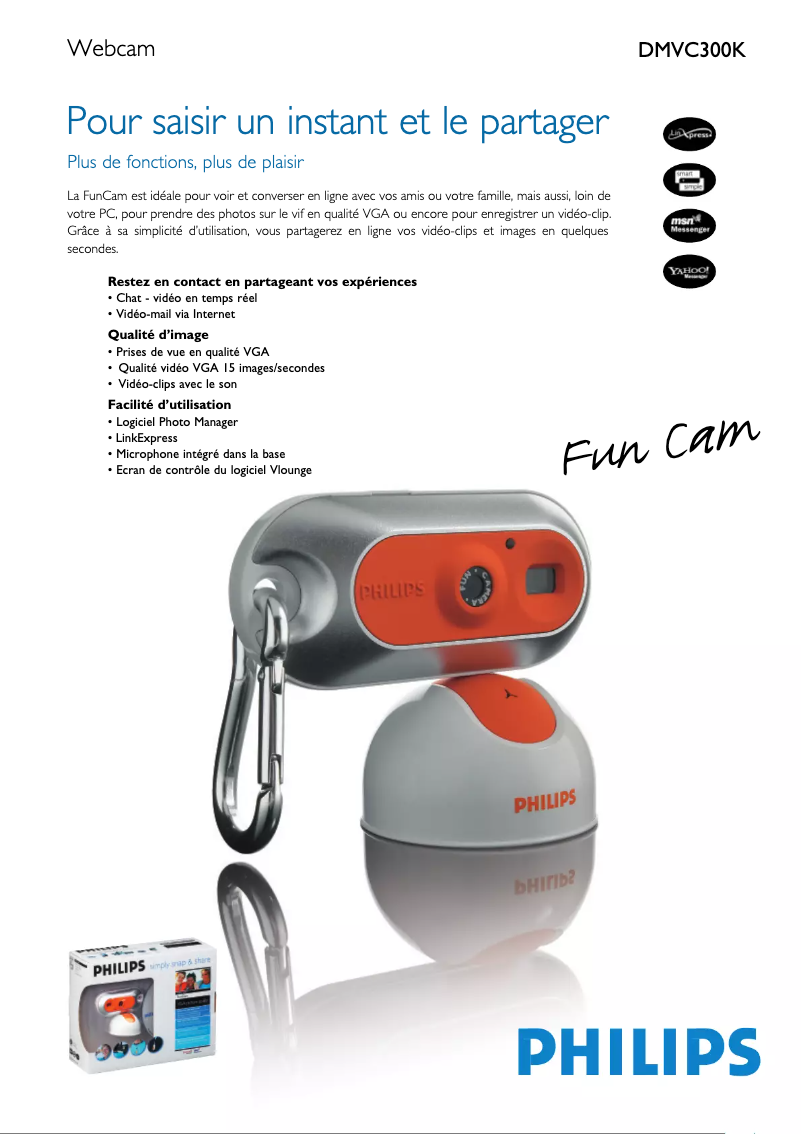 Image de la première page du manuel de l'appareil DMVC300K