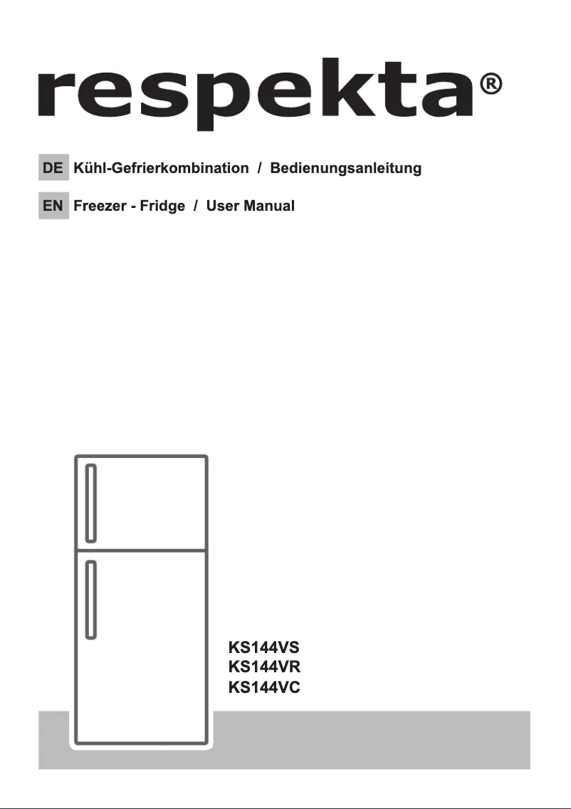 Page 1 de la notice Manuel utilisateur Respekta KS 144 VS