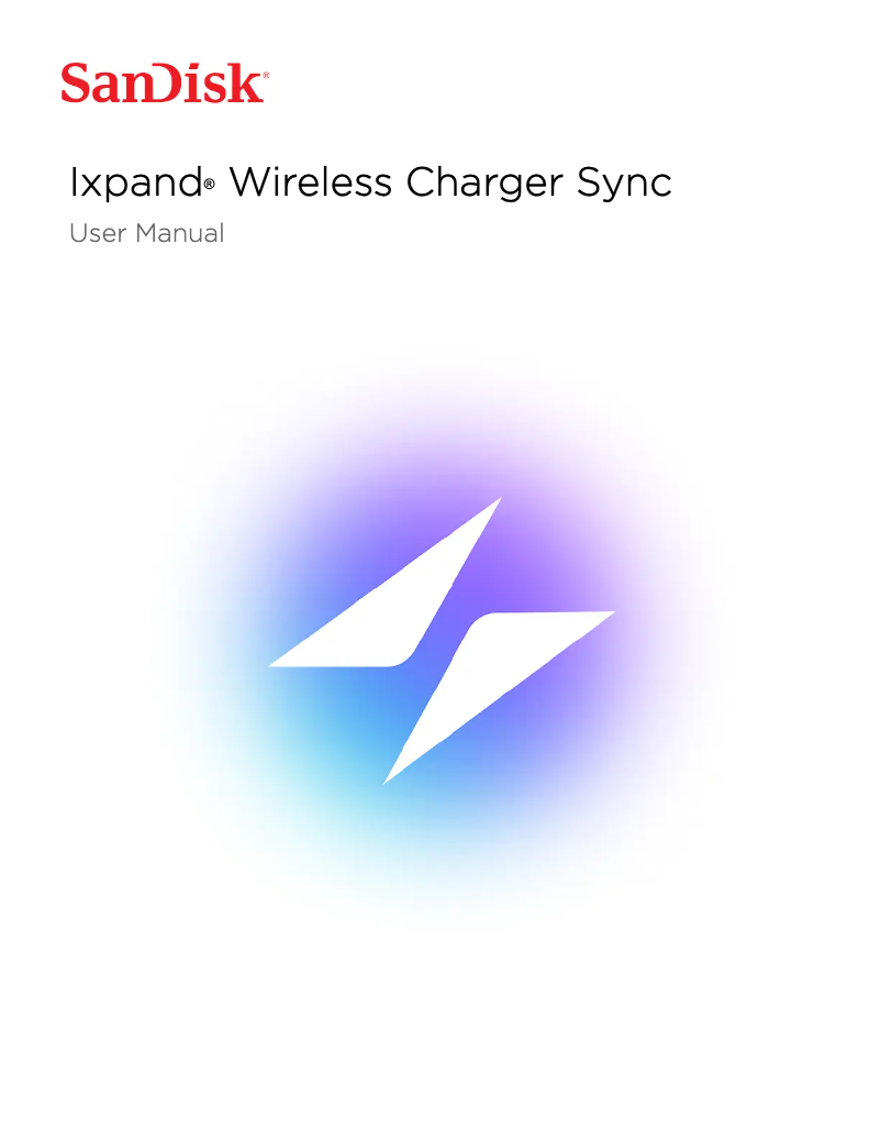Page 1 de la notice Mode d'emploi Sandisk IXpand Wireless Charger Sync