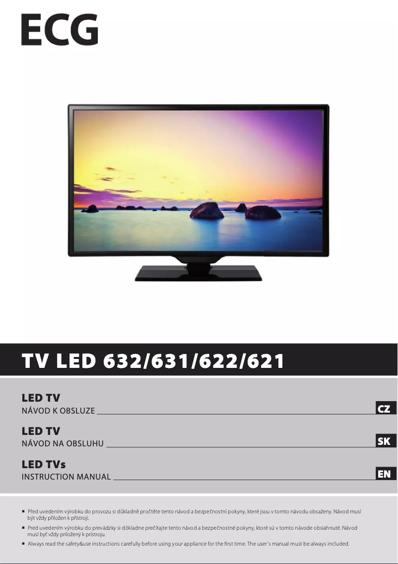 Image de la première page du manuel de l'appareil TV LED 631