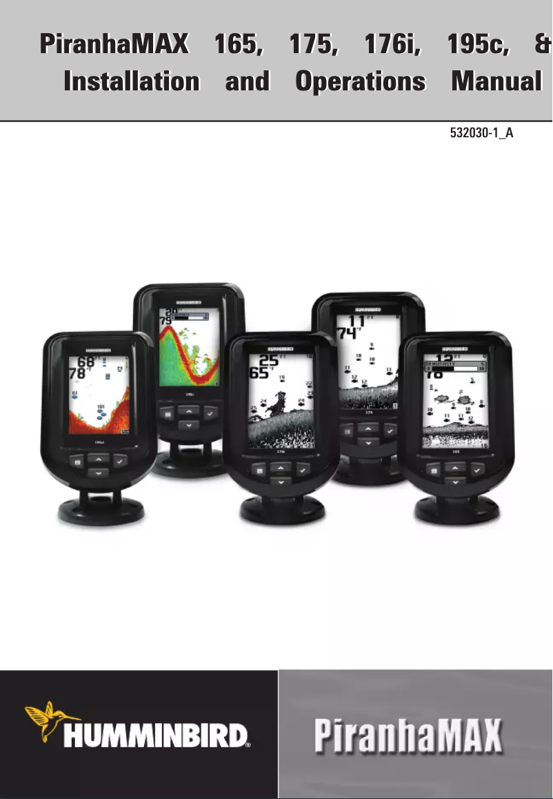 Page n°1 - Manuel utilisateur Humminbird PiranhaMAX 175 PT