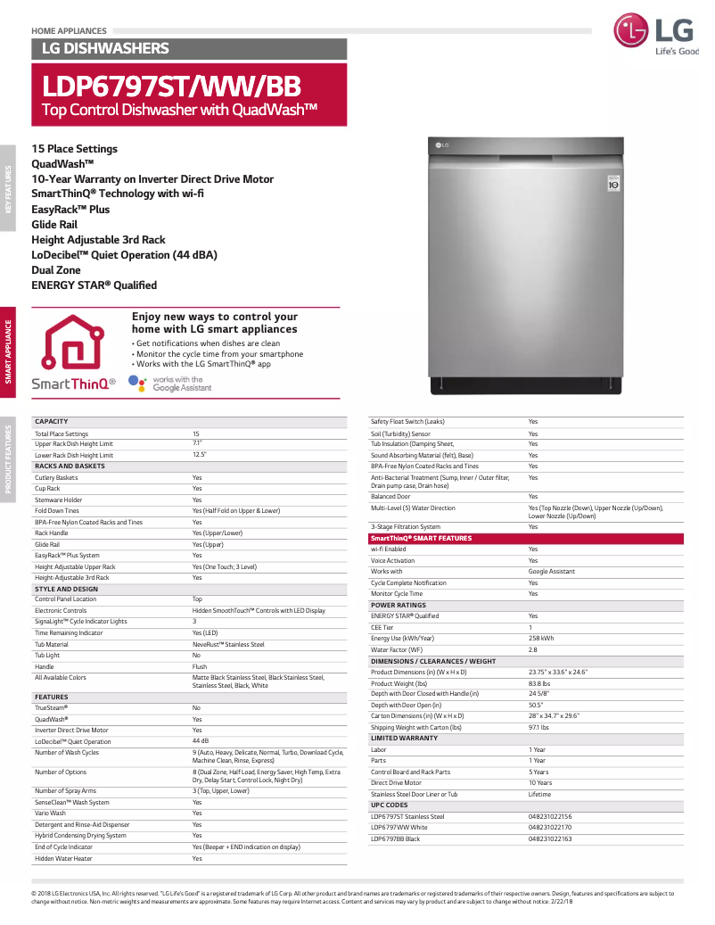 Image de la première page du manuel de l'appareil LDP6797ST