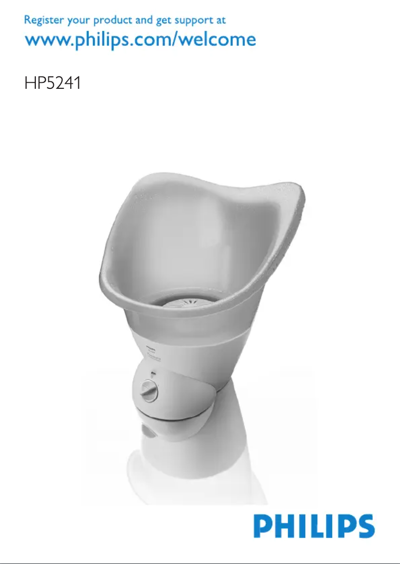 Page 1 de la notice Manuel utilisateur Philips HP5241