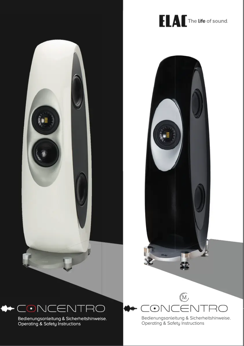 Page 1 de la notice Fiche technique ELAC Concentro
