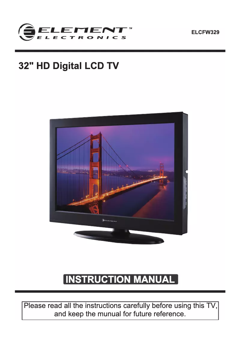 Image de la première page du manuel de l'appareil ELCFW329