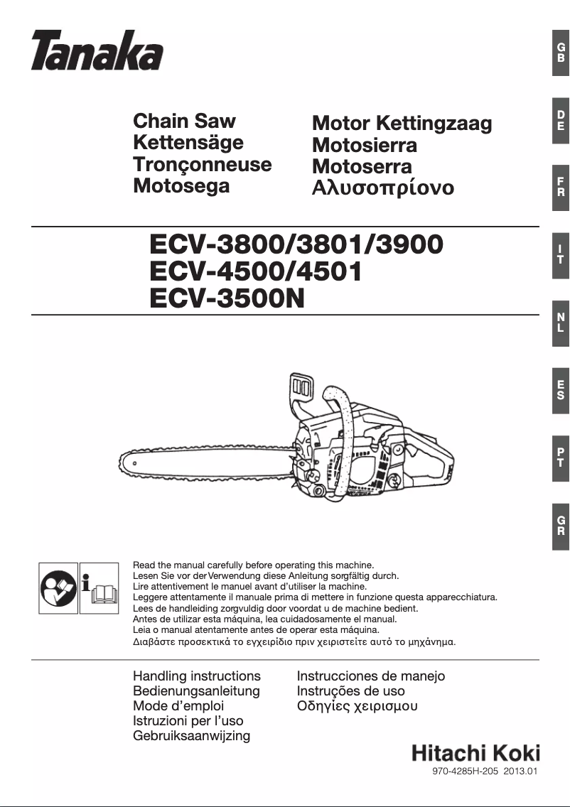 Page 1 de la notice Manuel utilisateur Tanaka ECV-4500