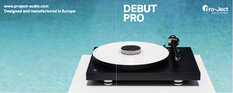 Page 1 de la notice Brochure Pro-Ject Debut PRO