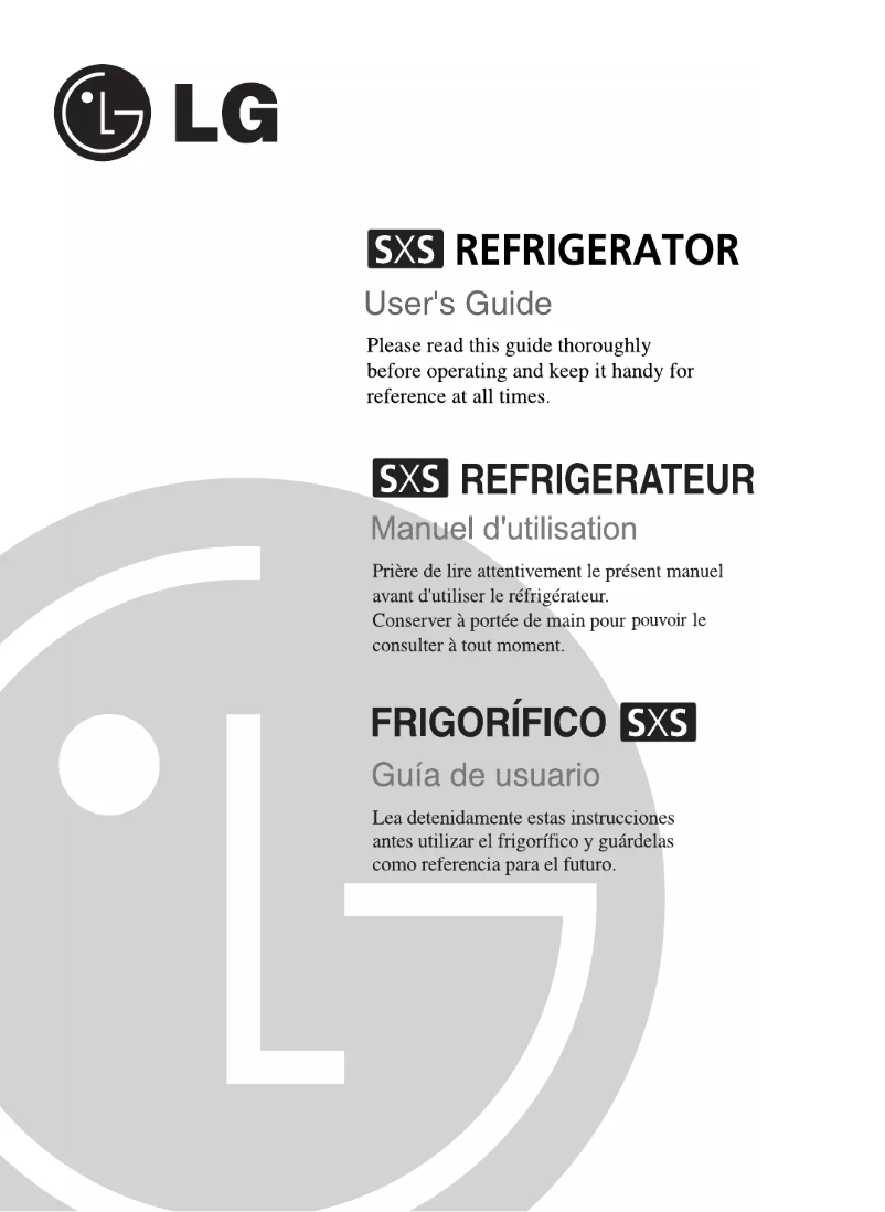Page n°1 - Manuel utilisateur LG GC-P207BLQ