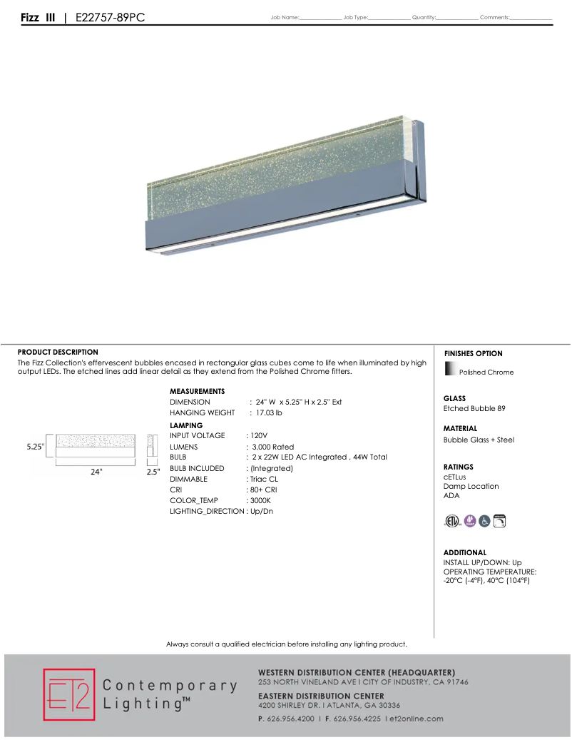 Page n°1 - Manuel utilisateur ET2 Fizz III E22757-89PC