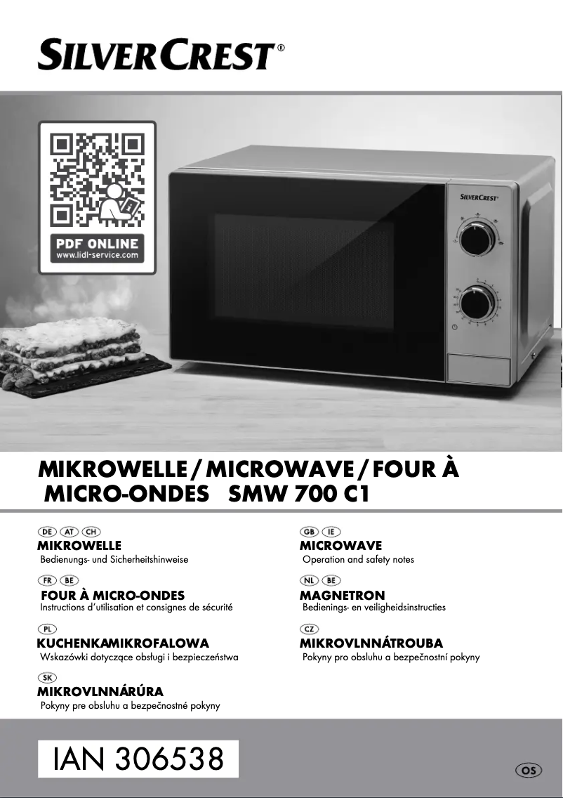 Page n°1 - Manuel utilisateur SilverCrest SMW 700 C1