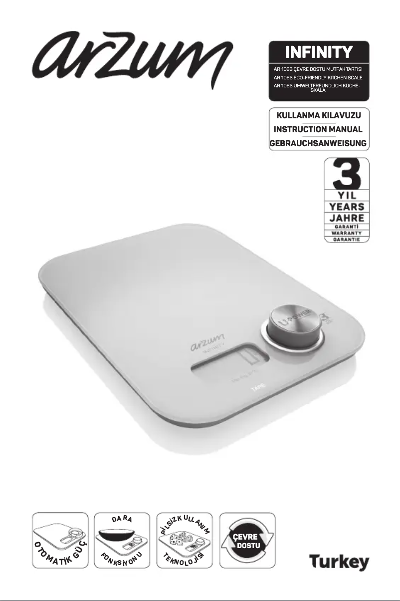 Image de la première page du manuel de l'appareil Infinity AR1063