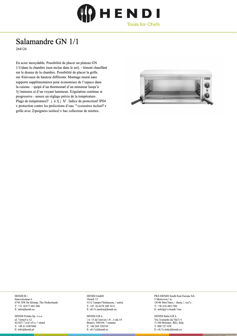 Image de la première page du manuel de l'appareil 264126