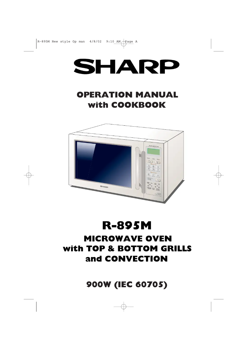 Page n°1 - Manuel utilisateur Sharp R-895M
