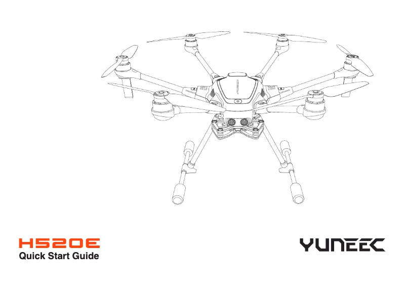 Page n°1 - Guide de démarrage rapide Yuneec H520E