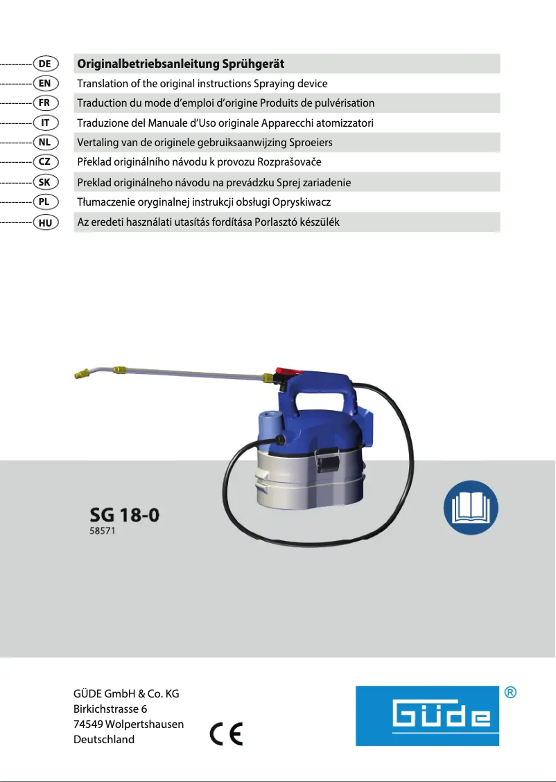 Image de la première page du manuel de l'appareil SG 18-201-05