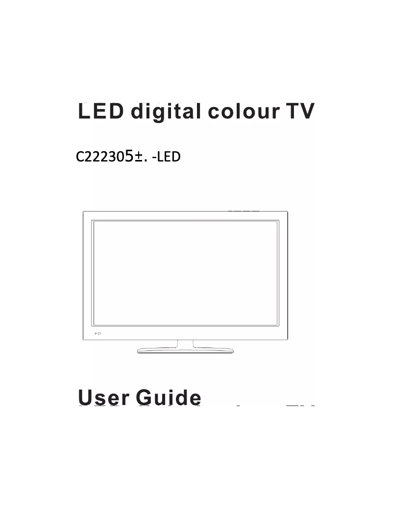 Imagen de la primera página del manual del dispositivo C22230DVB