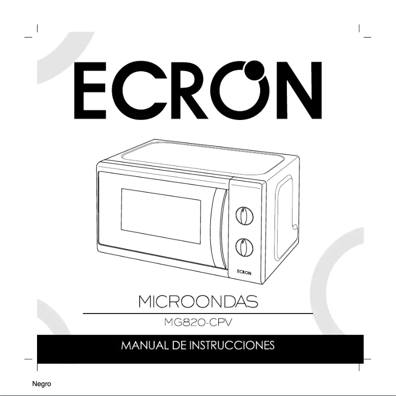 Página 1 del manual Manual de usuario Ecron MG820CPV