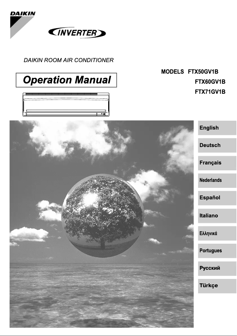 Image de la première page du manuel de l'appareil FTX50GV1B