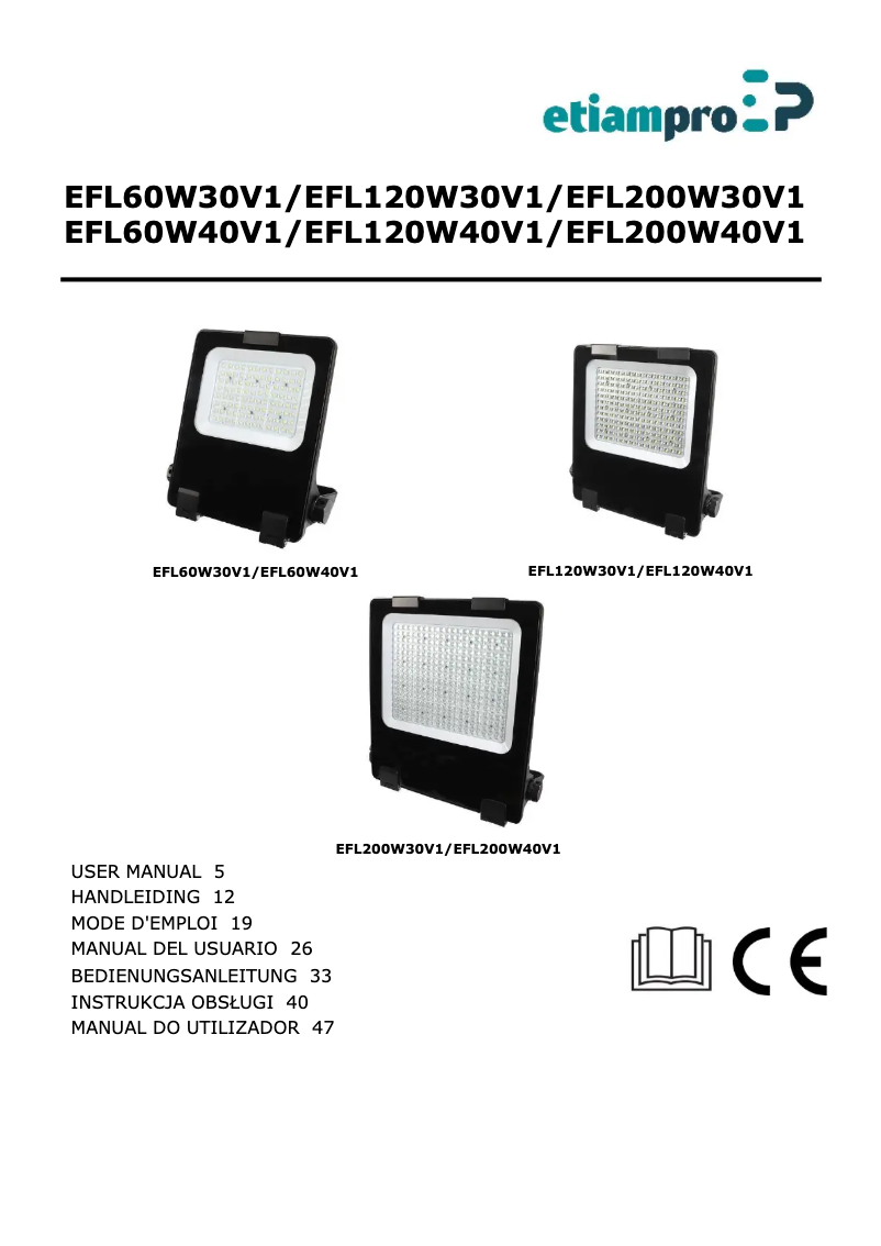 Page n°1 - Manuel utilisateur EtiamPro EFL60W40V1