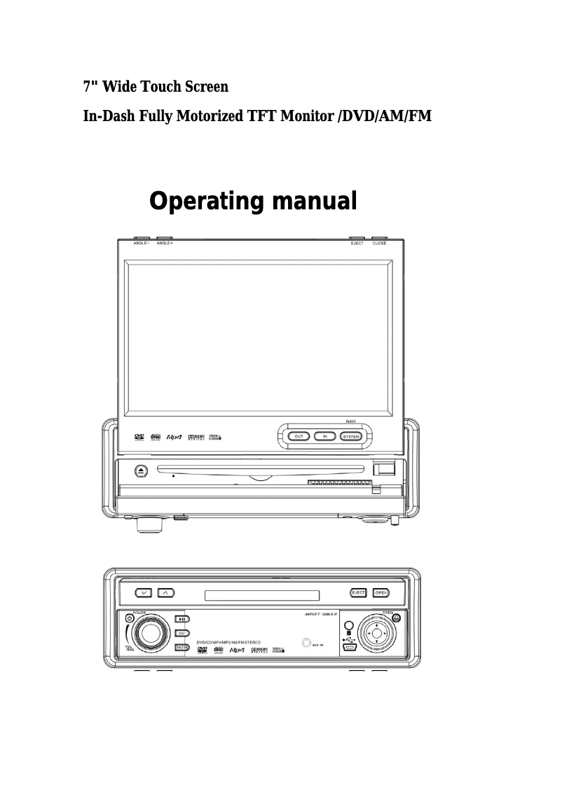 Página 1 del manual Manual de usuario Farenheit TID-894NR