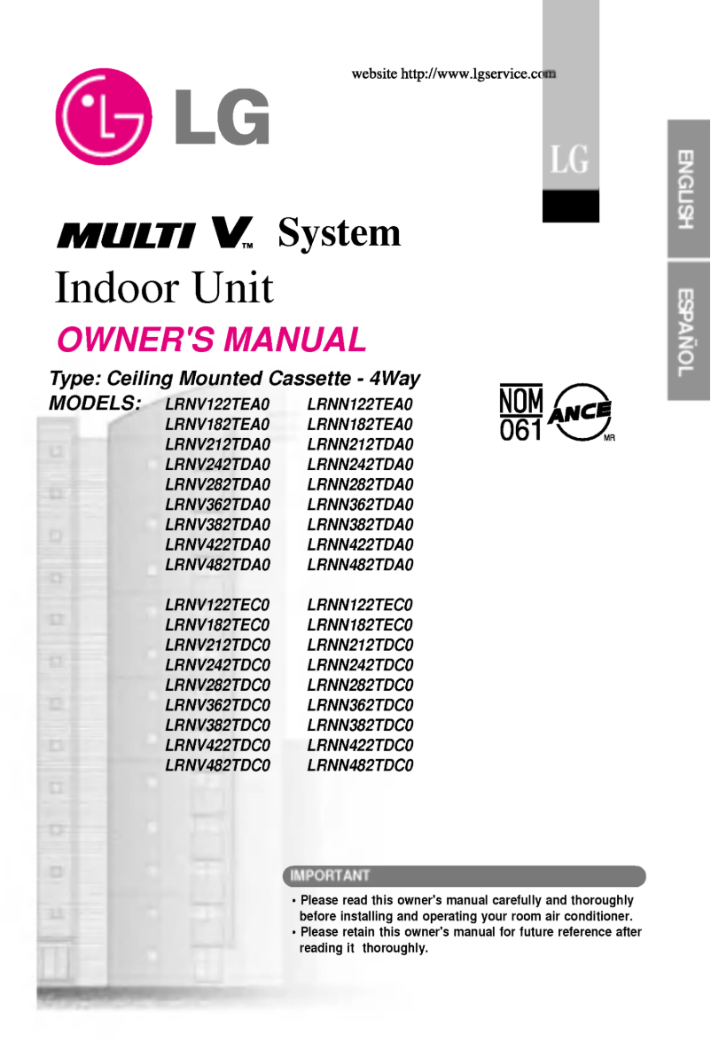 First page image of the manual for LRNV362TDA0