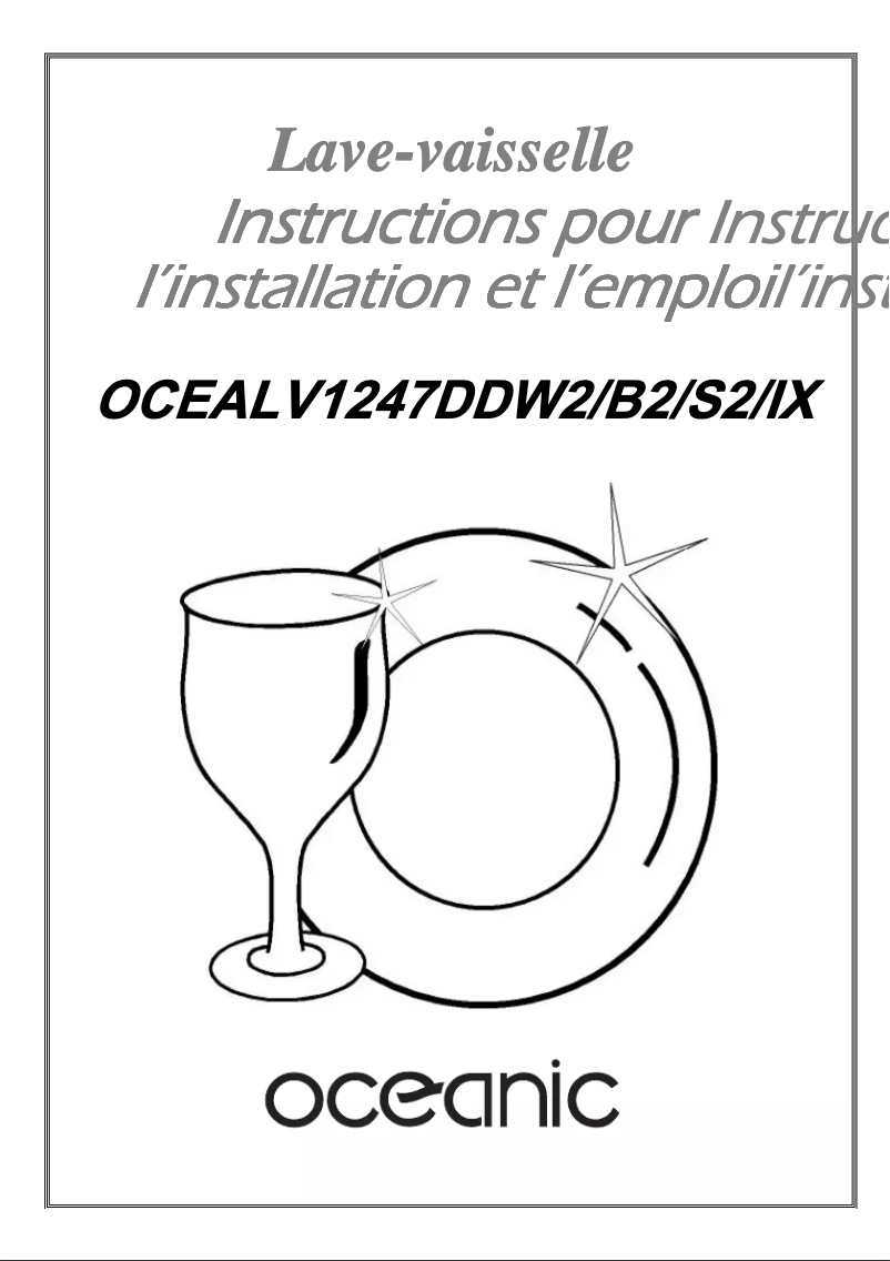 Image de la première page du manuel de l'appareil OCEALV1247DDB2