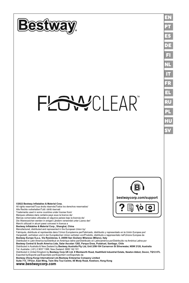 Página 1 del manual Manual de usuario Bestway Flowclear 58678