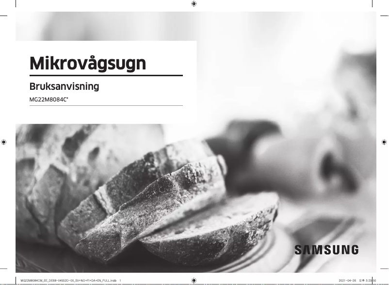 Page 1 de la notice Manuel utilisateur Samsung MG22M8084CM