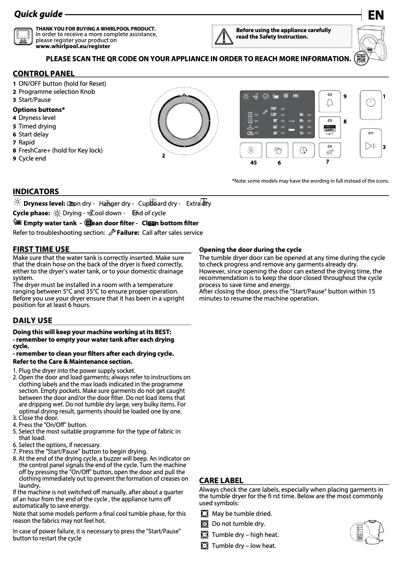 Image de la première page du manuel de l'appareil FFT M10 72 BE