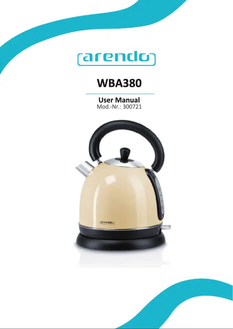 Page 1 de la notice Manuel utilisateur Arendo 300721