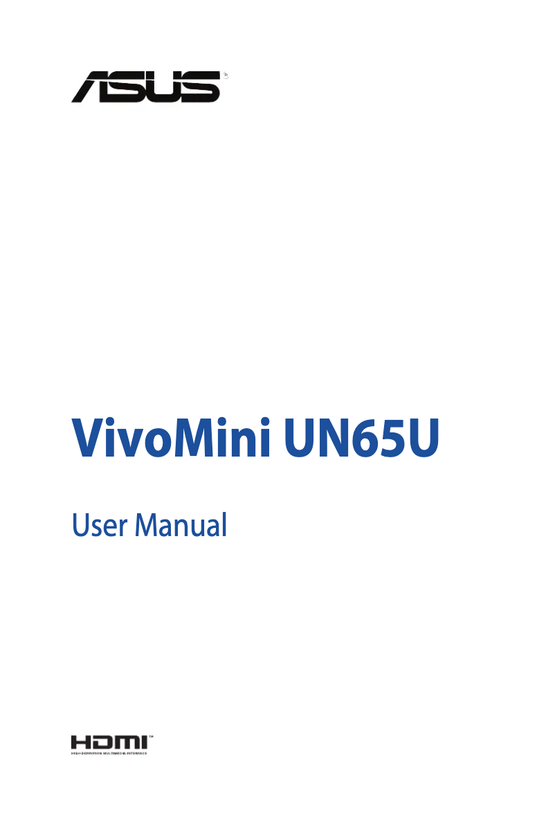 Página 1 del manual Manual de usuario Asus VivoMini UN65U