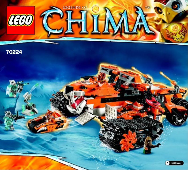 Page 1 de la notice Manuel utilisateur Lego Chima 70224