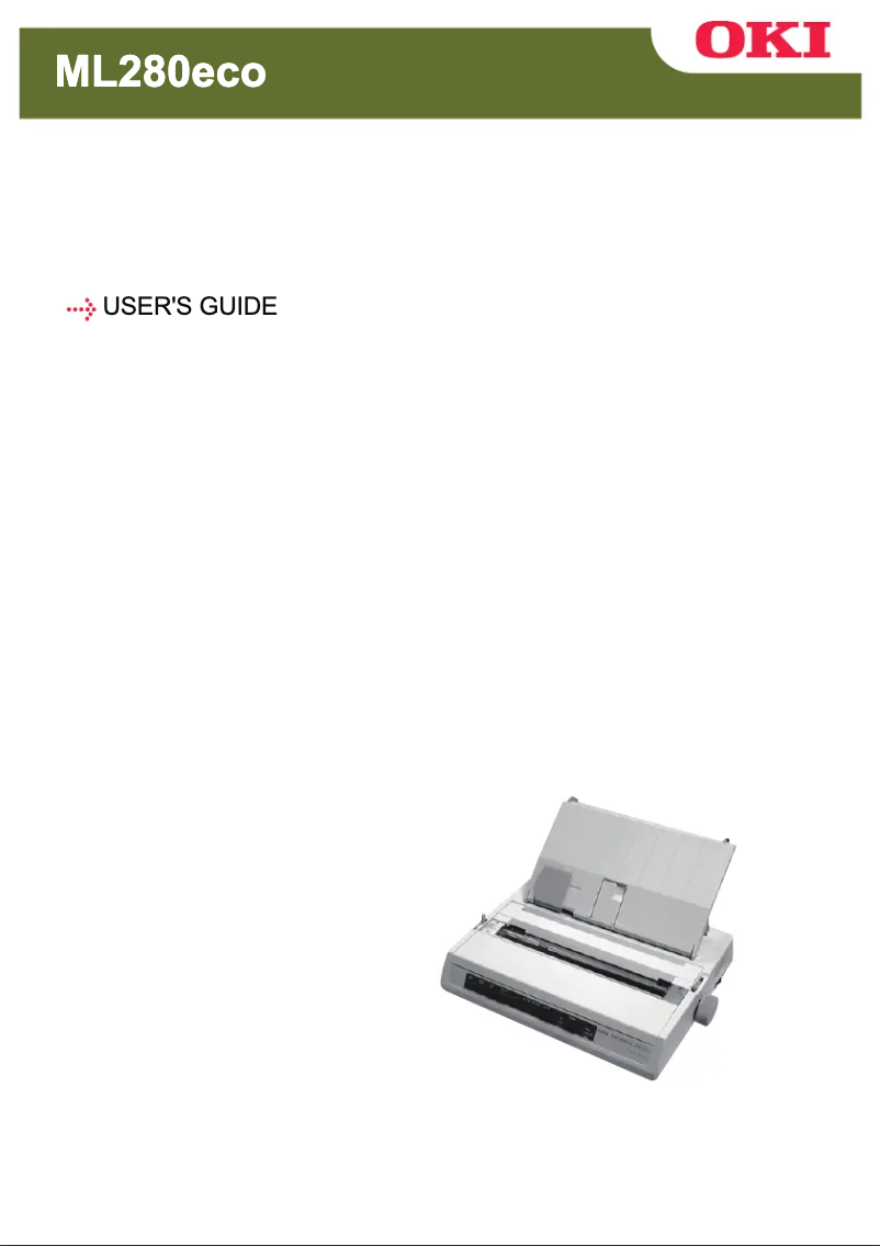Página 1 del manual Manual de usuario OKI MICROLINE 280eco
